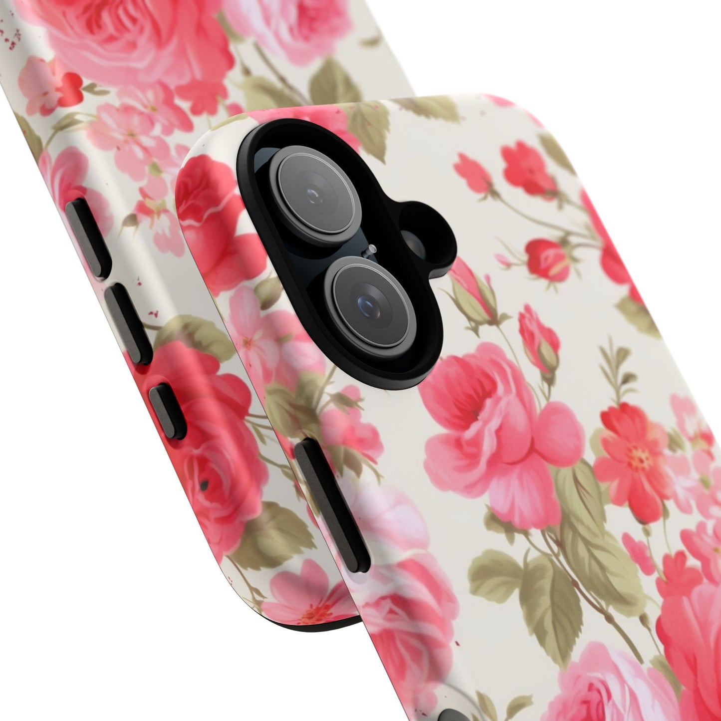 Floral Phone Case - Tough Cases with Elegant Rose Design