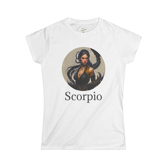 Astrology Scorpio Tee - Zodiac Sign Graphic T-Shirt for Women