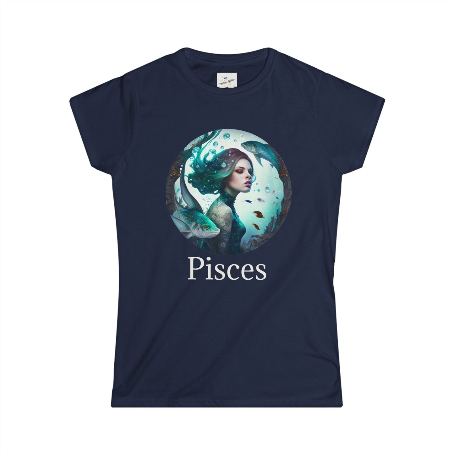 Pisces Zodiac Women's Softstyle Tee - Intuitive & Spiritual Design