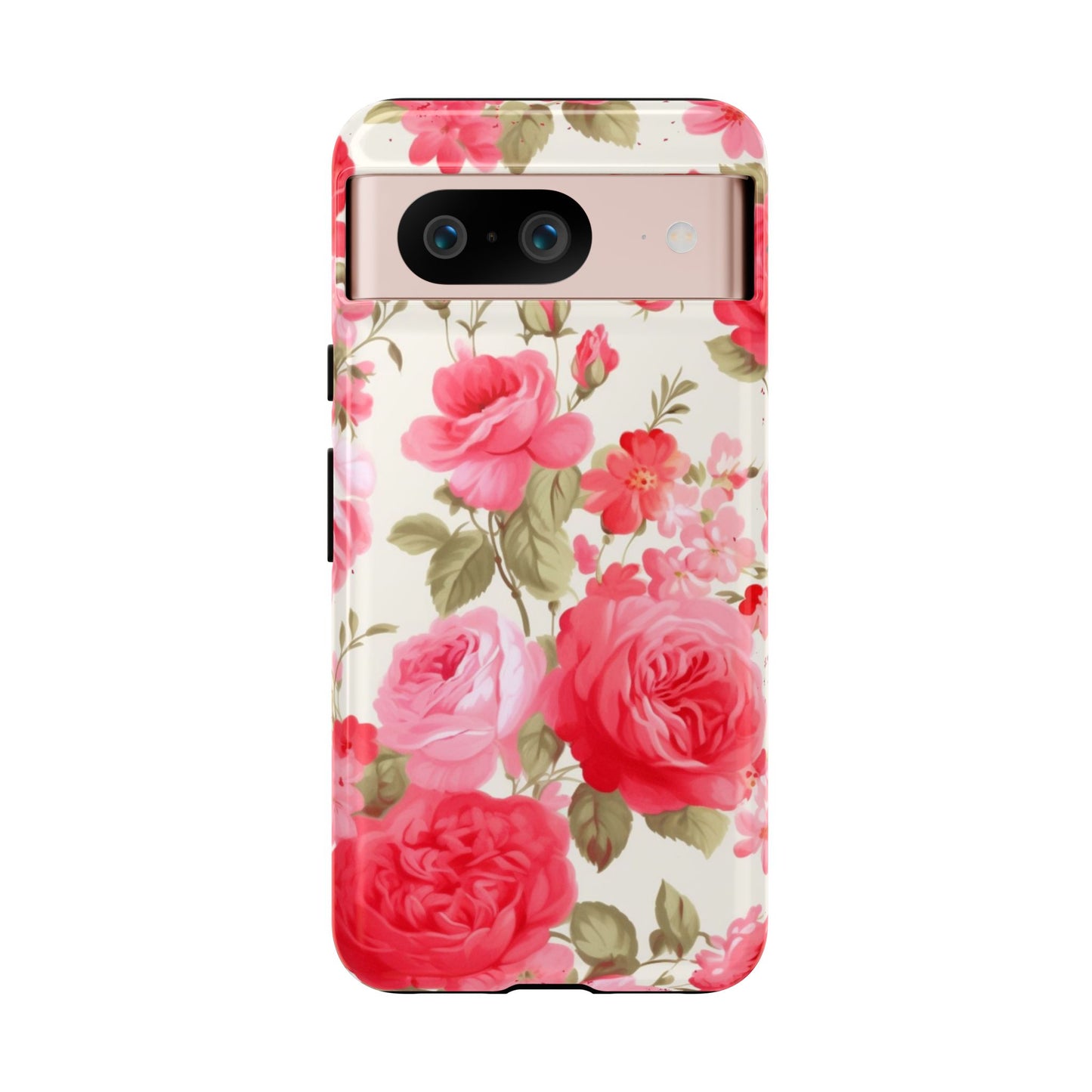 Floral Phone Case - Tough Cases with Elegant Rose Design