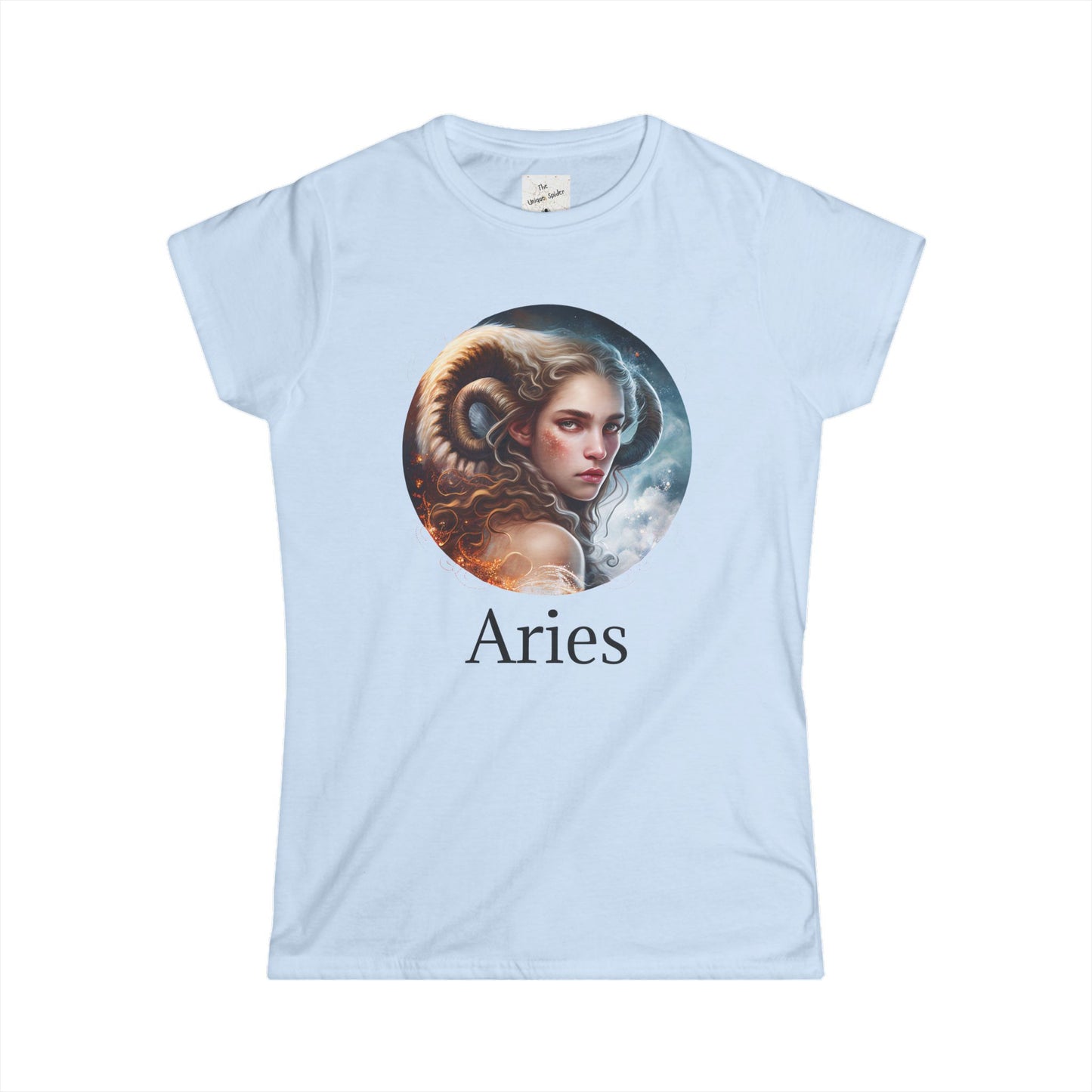 Aries Astrology Graphic Tee - Zodiac Sign Women's Softstyle T-Shirt