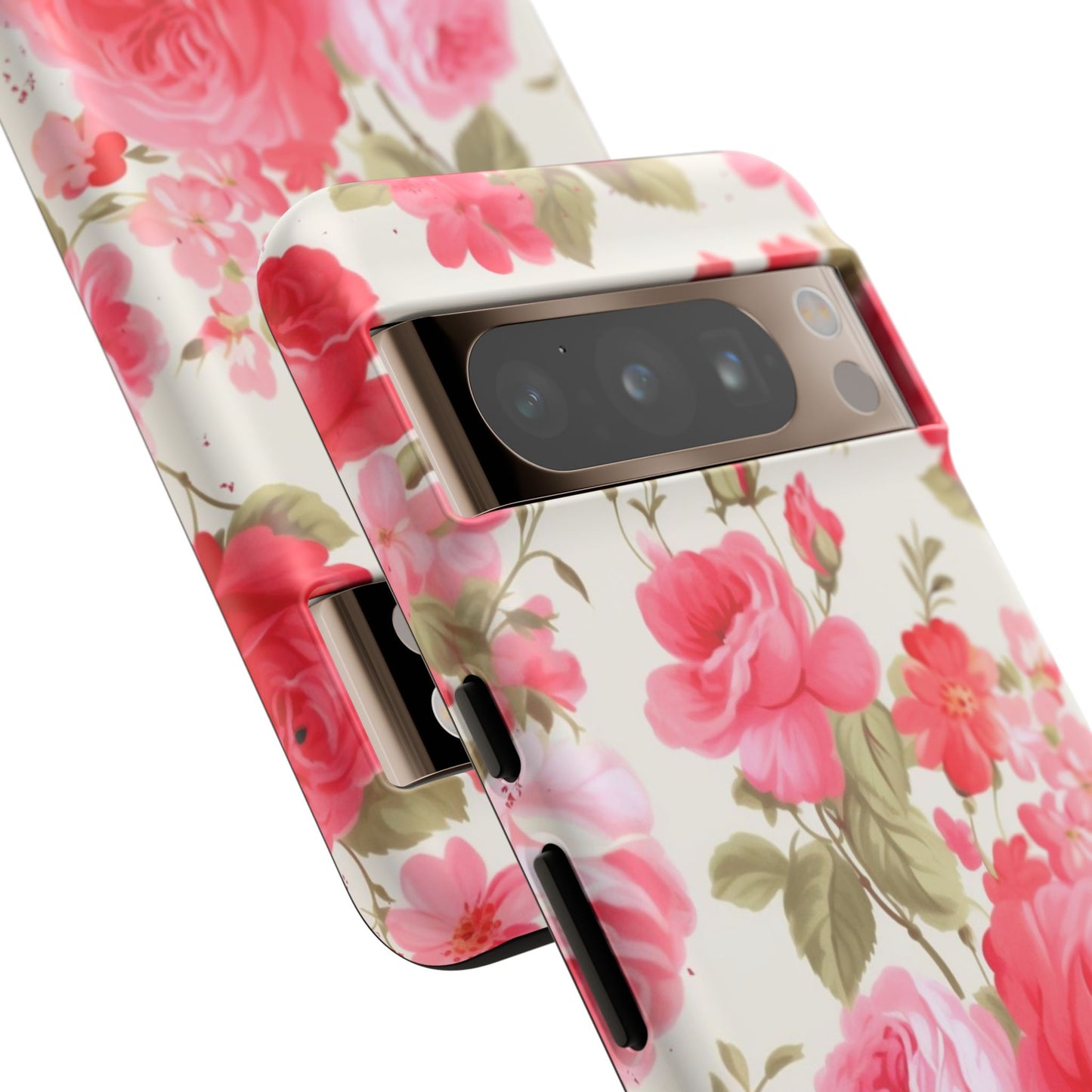 Floral Phone Case - Tough Cases with Elegant Rose Design