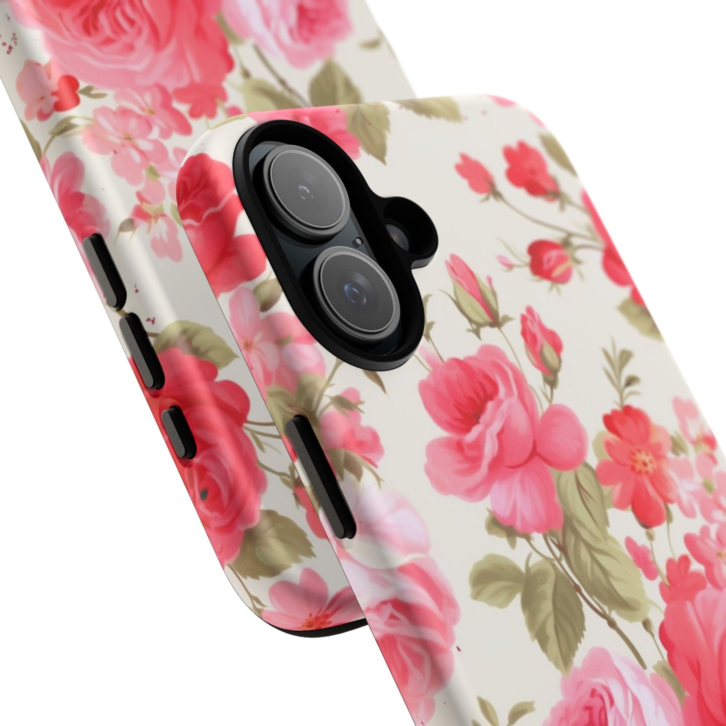 Floral Phone Case - Tough Cases with Elegant Rose Design