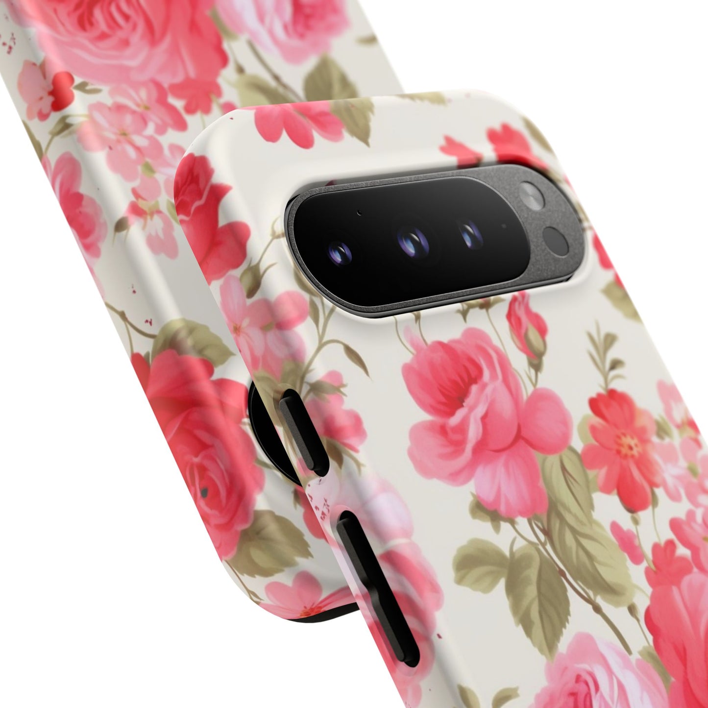 Floral Phone Case - Tough Cases with Elegant Rose Design