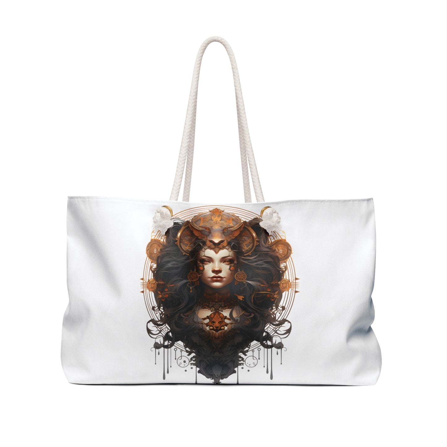 Bohemian Leo Art Weekender Bag - Stylish Tote for Travel & Festivals