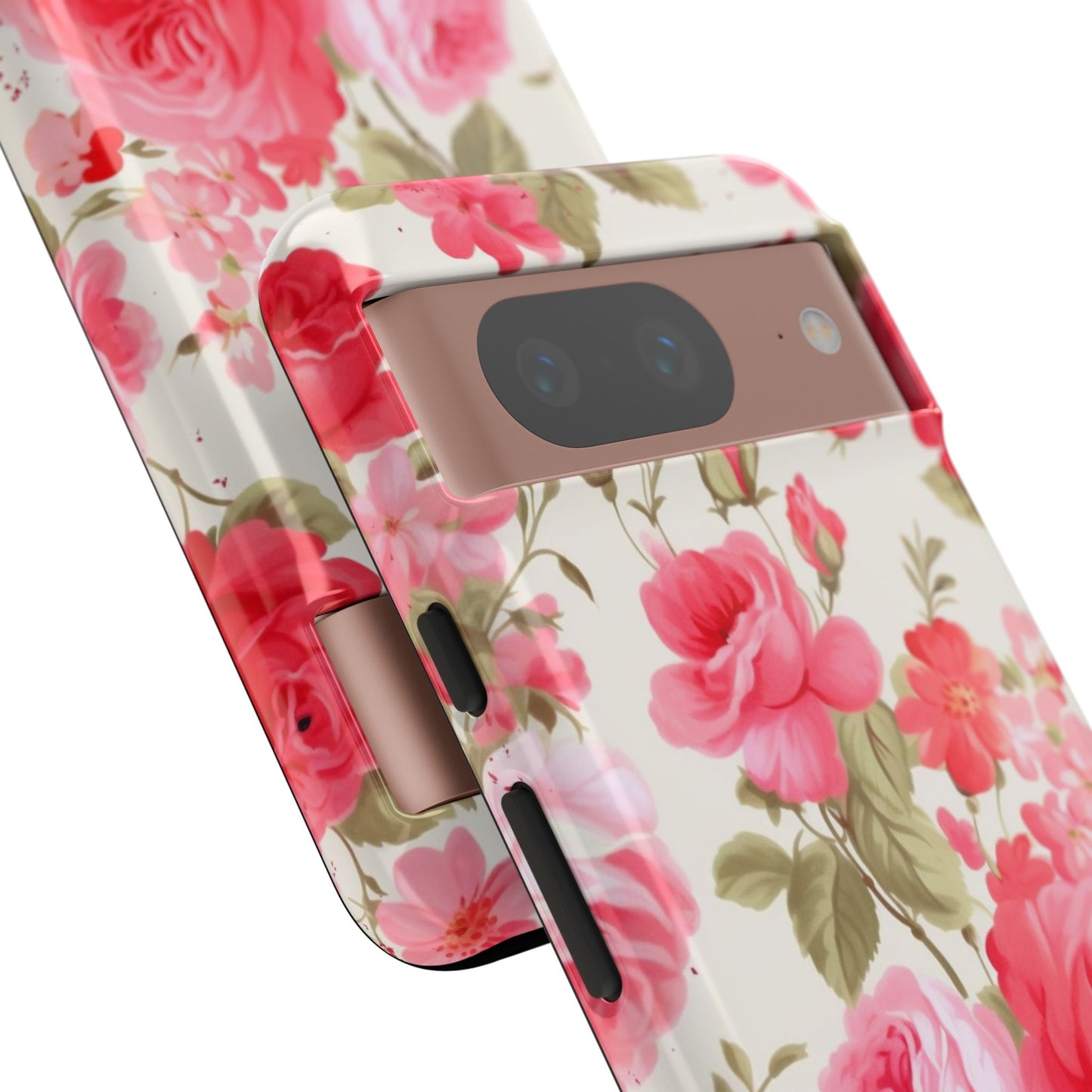 Floral Phone Case - Tough Cases with Elegant Rose Design