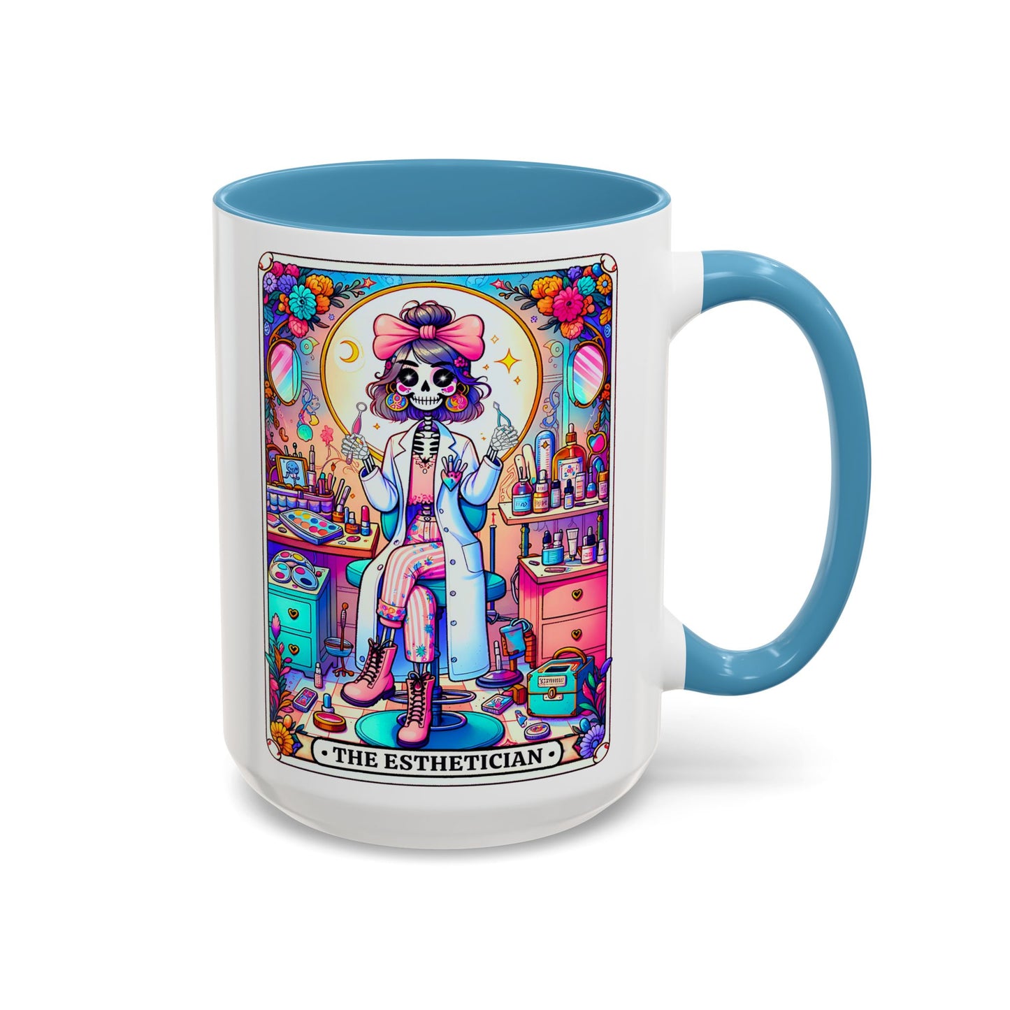 Whimsical Esthetician Coffee Mug | 15 oz | Cute Coffee Cup | Gift for Beauty Lovers
