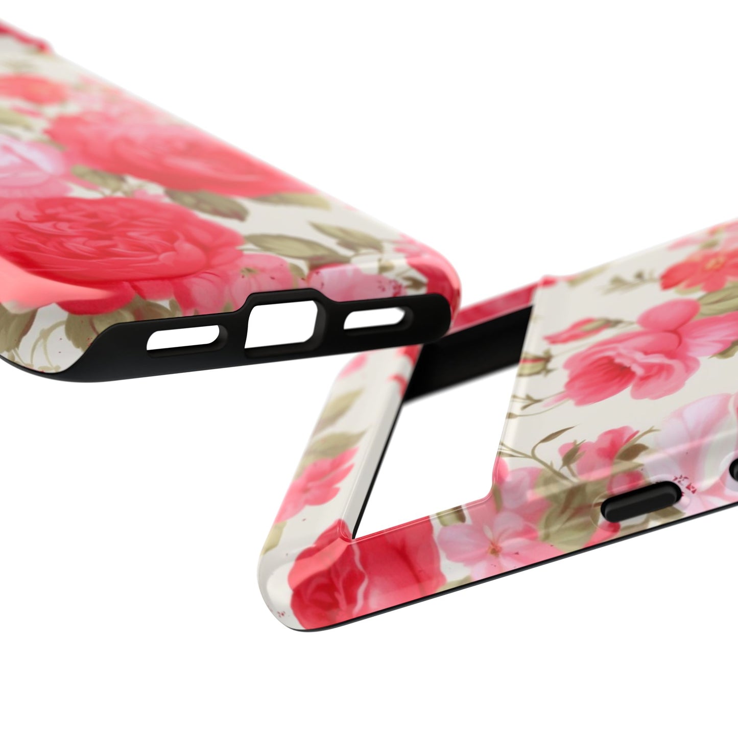 Floral Phone Case - Tough Cases with Elegant Rose Design