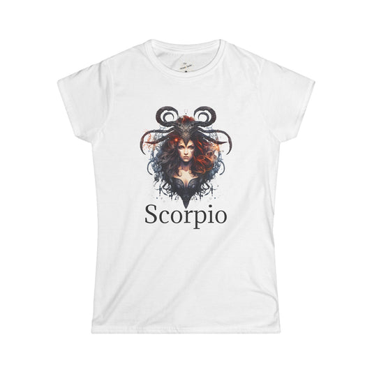 Astrology Scorpio Tee - Zodiac Sign Graphic T-Shirt for Women