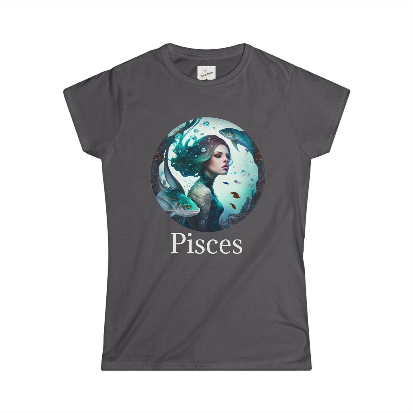 Pisces Zodiac Women's Softstyle Tee - Intuitive & Spiritual Design