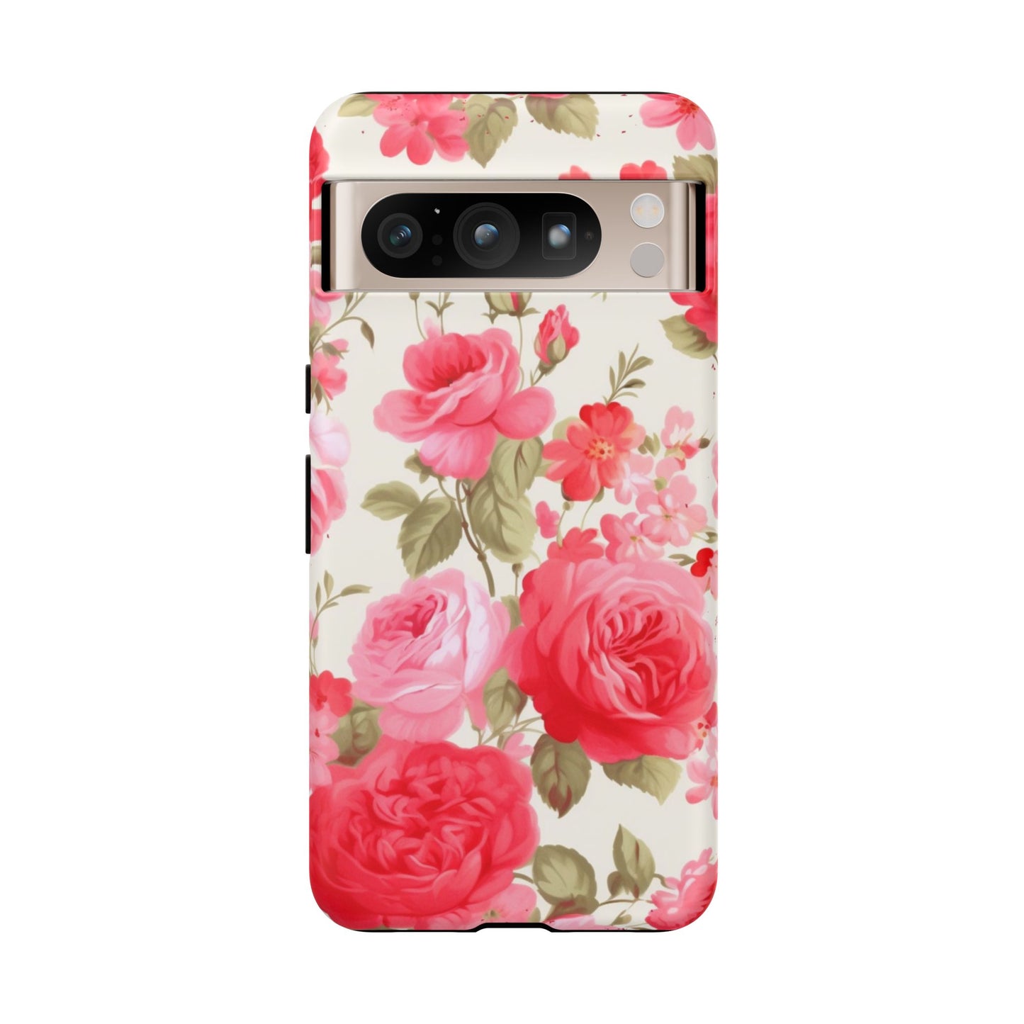 Floral Phone Case - Tough Cases with Elegant Rose Design