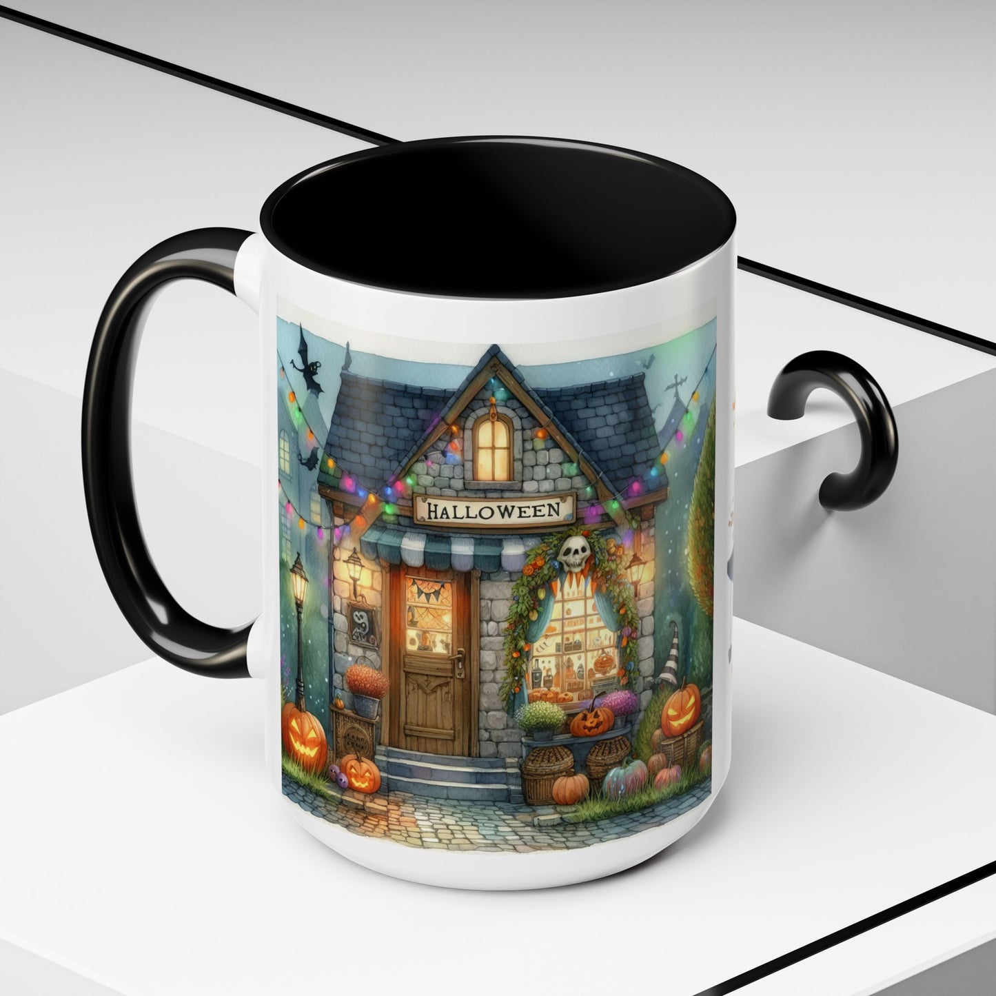 Halloween Witch Accent Coffee Mug - Pumpkin Decor, Spooky Gift, Fall Aesthetic, Cozy Home, Witchy Vibes, Ghoulish Tea Cup