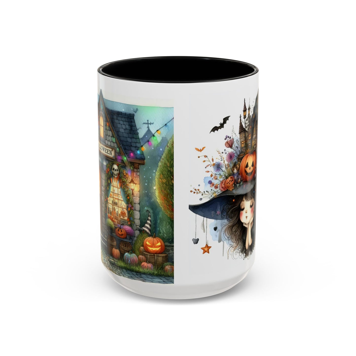 Halloween Witch Accent Coffee Mug - Pumpkin Decor, Spooky Gift, Fall Aesthetic, Cozy Home, Witchy Vibes, Ghoulish Tea Cup