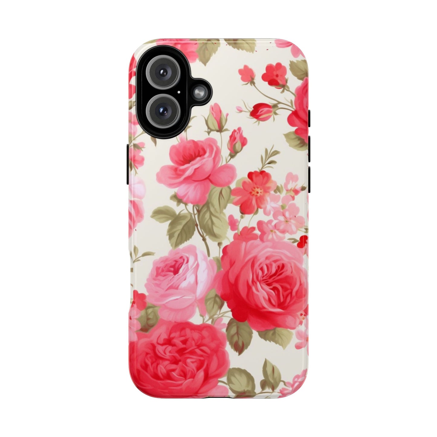 Floral Phone Case - Tough Cases with Elegant Rose Design