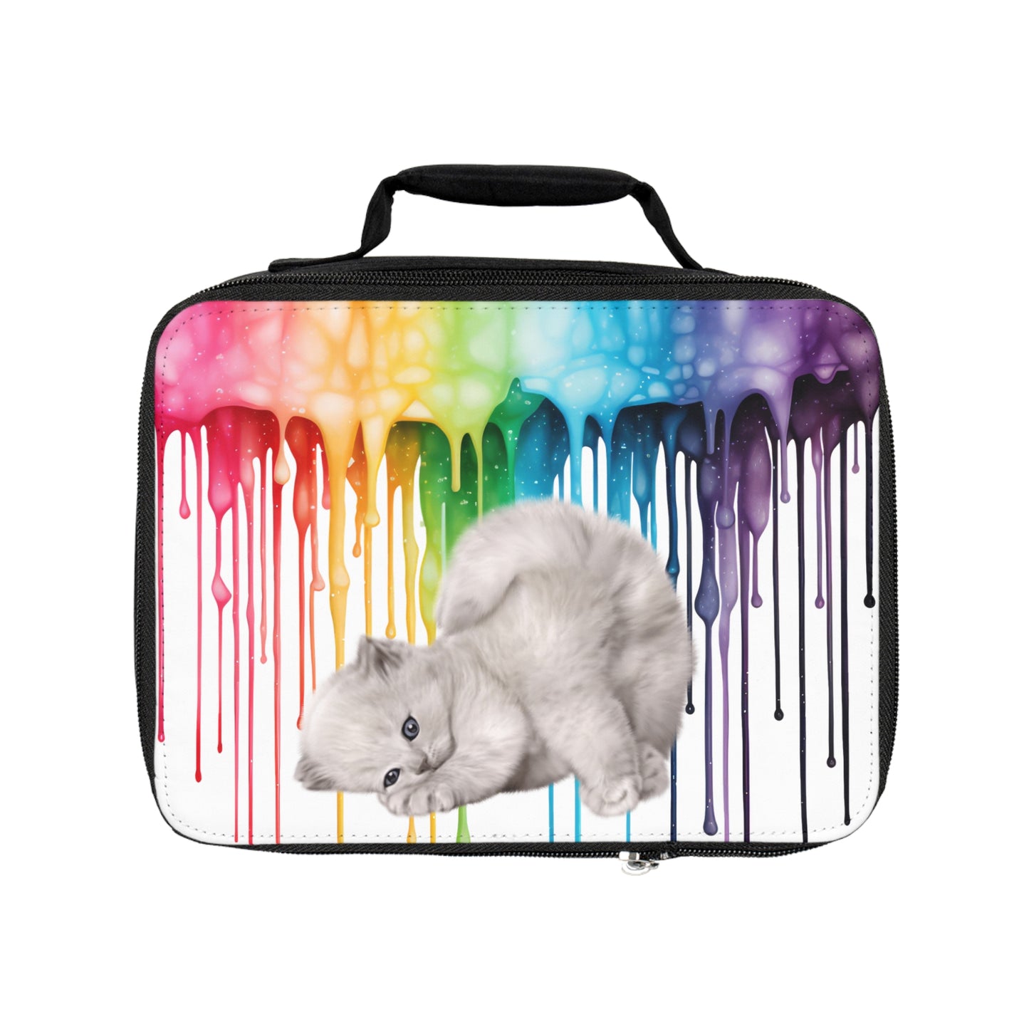 Colorful Cat Lunch Bag - Fun & Functional Insulated Tote for Kids and Adults