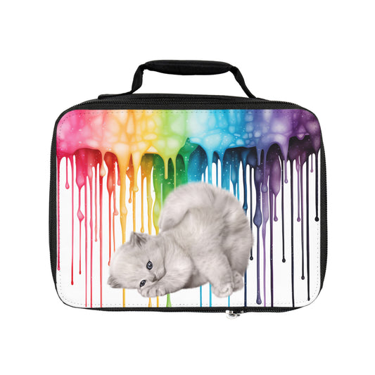 Colorful Cat Lunch Bag - Fun & Functional Insulated Tote for Kids and Adults