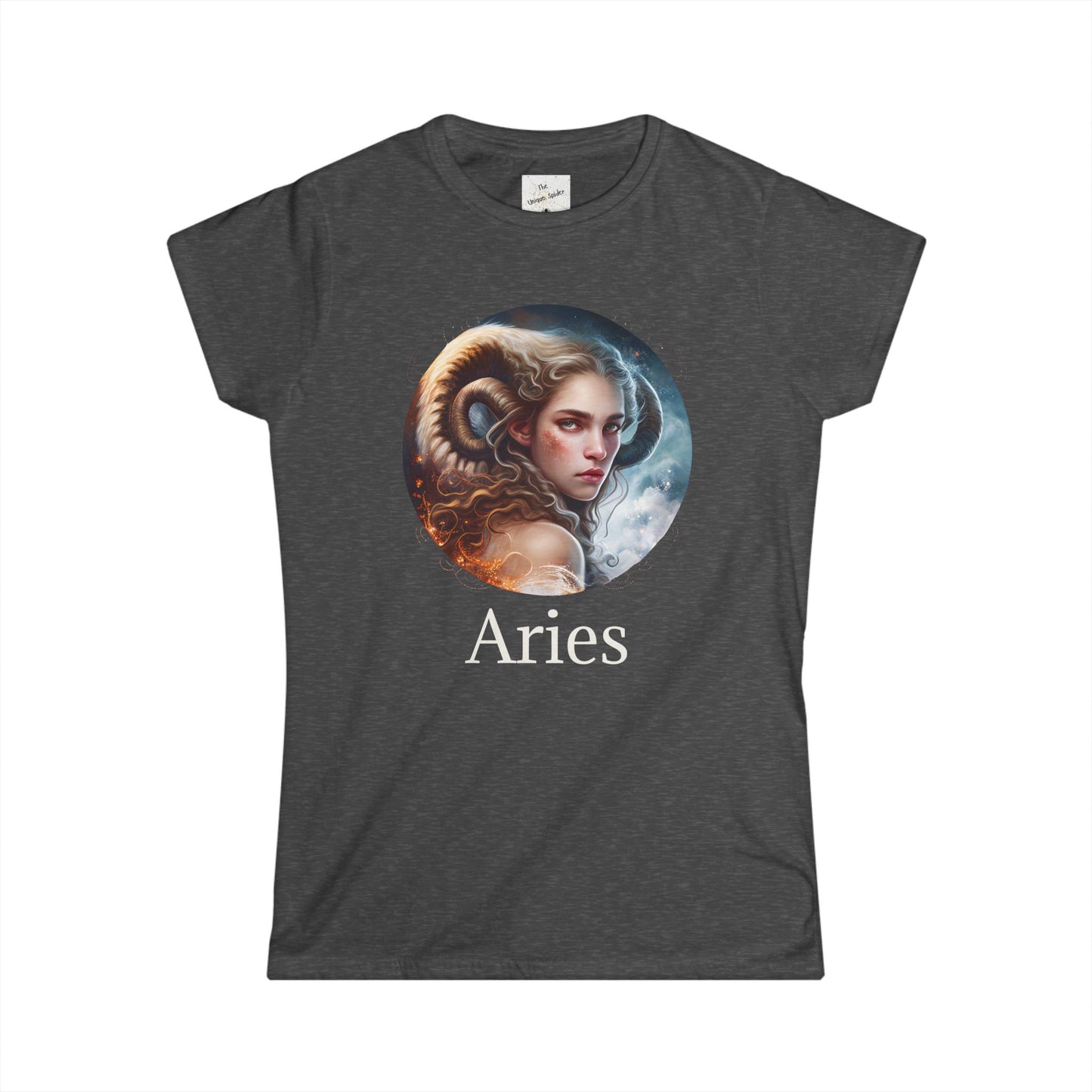 Aries Astrology Graphic Tee - Zodiac Sign Women's Softstyle T-Shirt