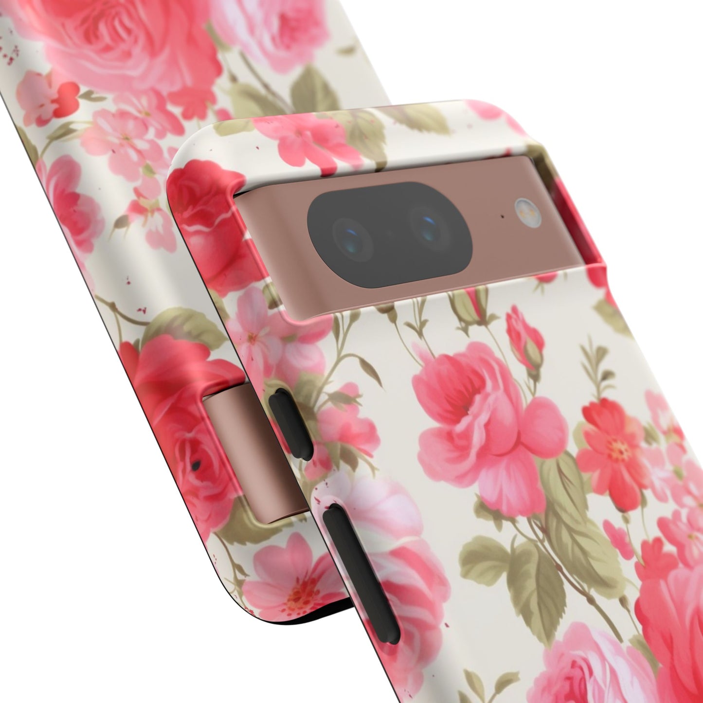 Floral Phone Case - Tough Cases with Elegant Rose Design