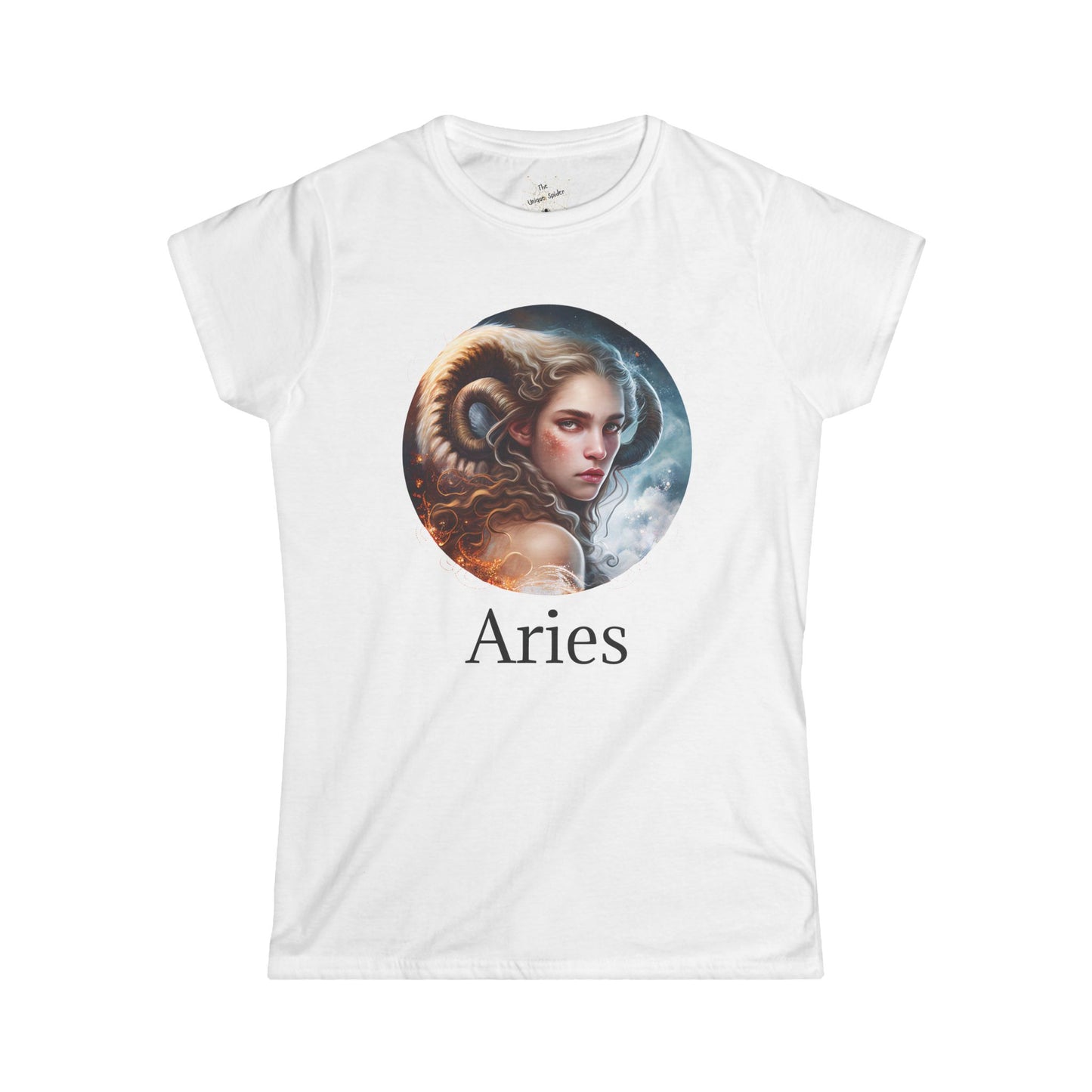 Aries Astrology Graphic Tee - Zodiac Sign Women's Softstyle T-Shirt