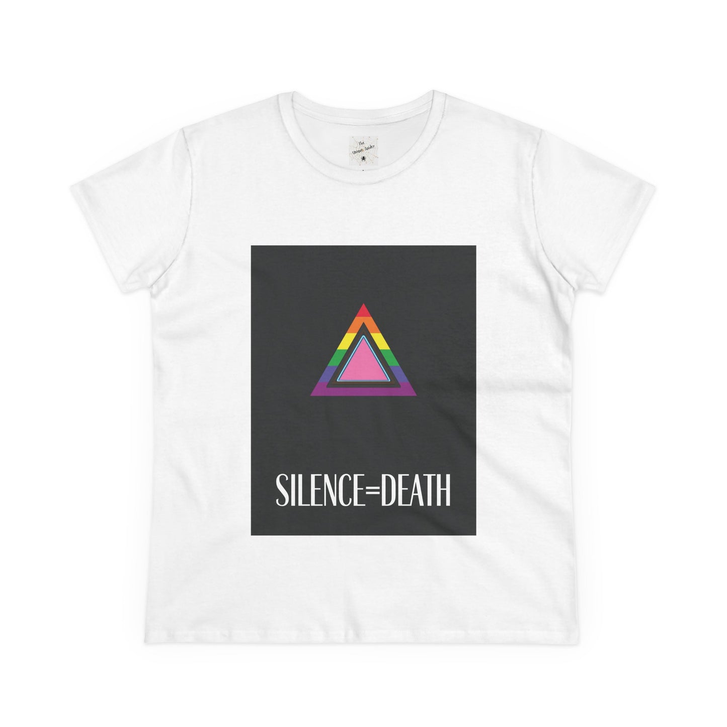 Women’s Midweight Cotton Tee - Silence=Death Graphic Shirt