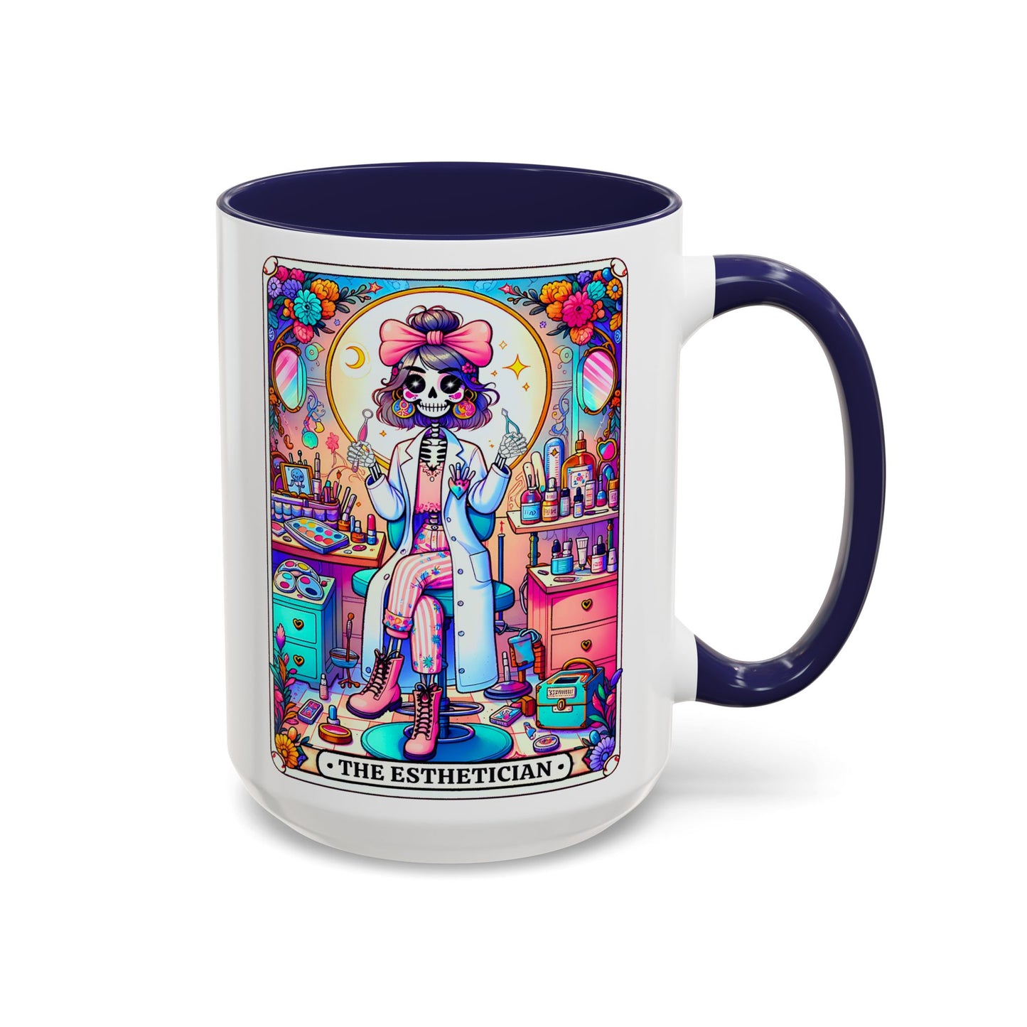 Whimsical Esthetician Coffee Mug | 15 oz | Cute Coffee Cup | Gift for Beauty Lovers