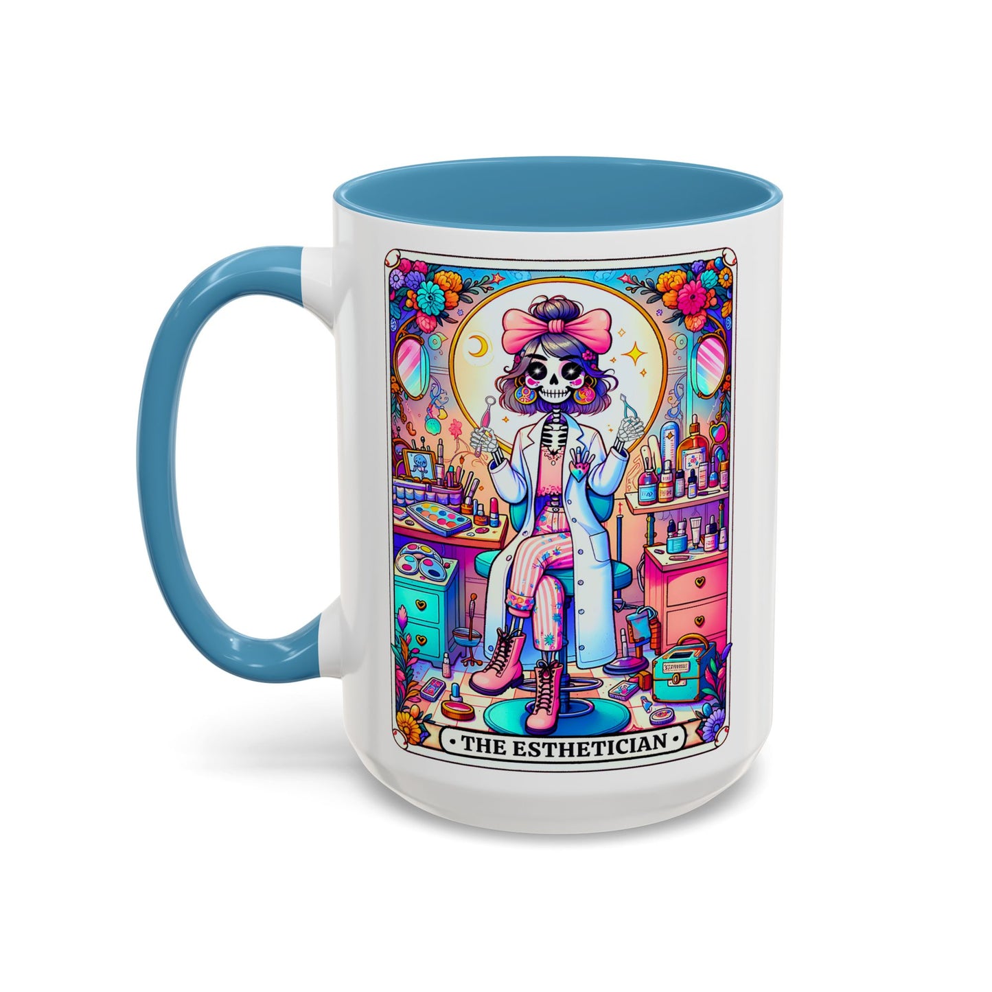 Whimsical Esthetician Coffee Mug | 15 oz | Cute Coffee Cup | Gift for Beauty Lovers