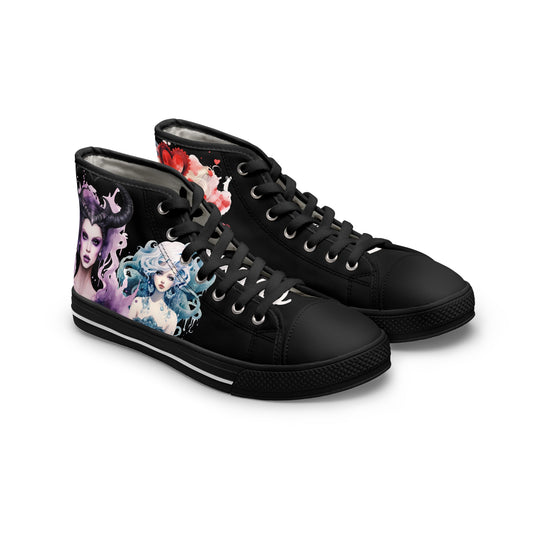 Villains High Top Sneakers - Unique Women Footwear