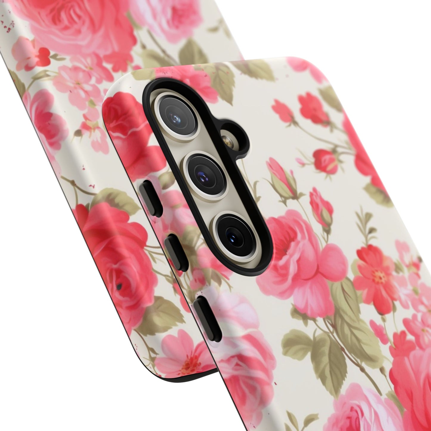 Floral Phone Case - Tough Cases with Elegant Rose Design