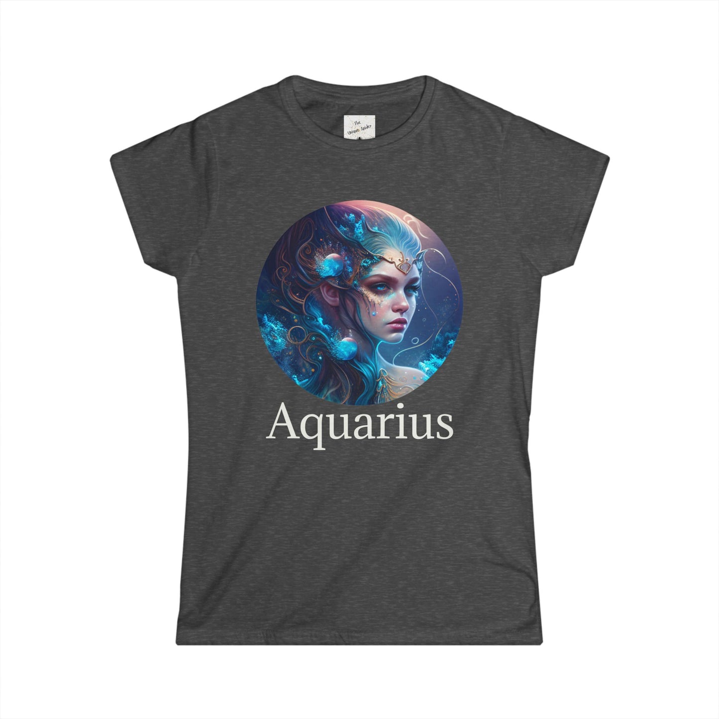 Aquarius Zodiac Women's Softstyle Tee - Visionary & Mysterious Astrology Shirt