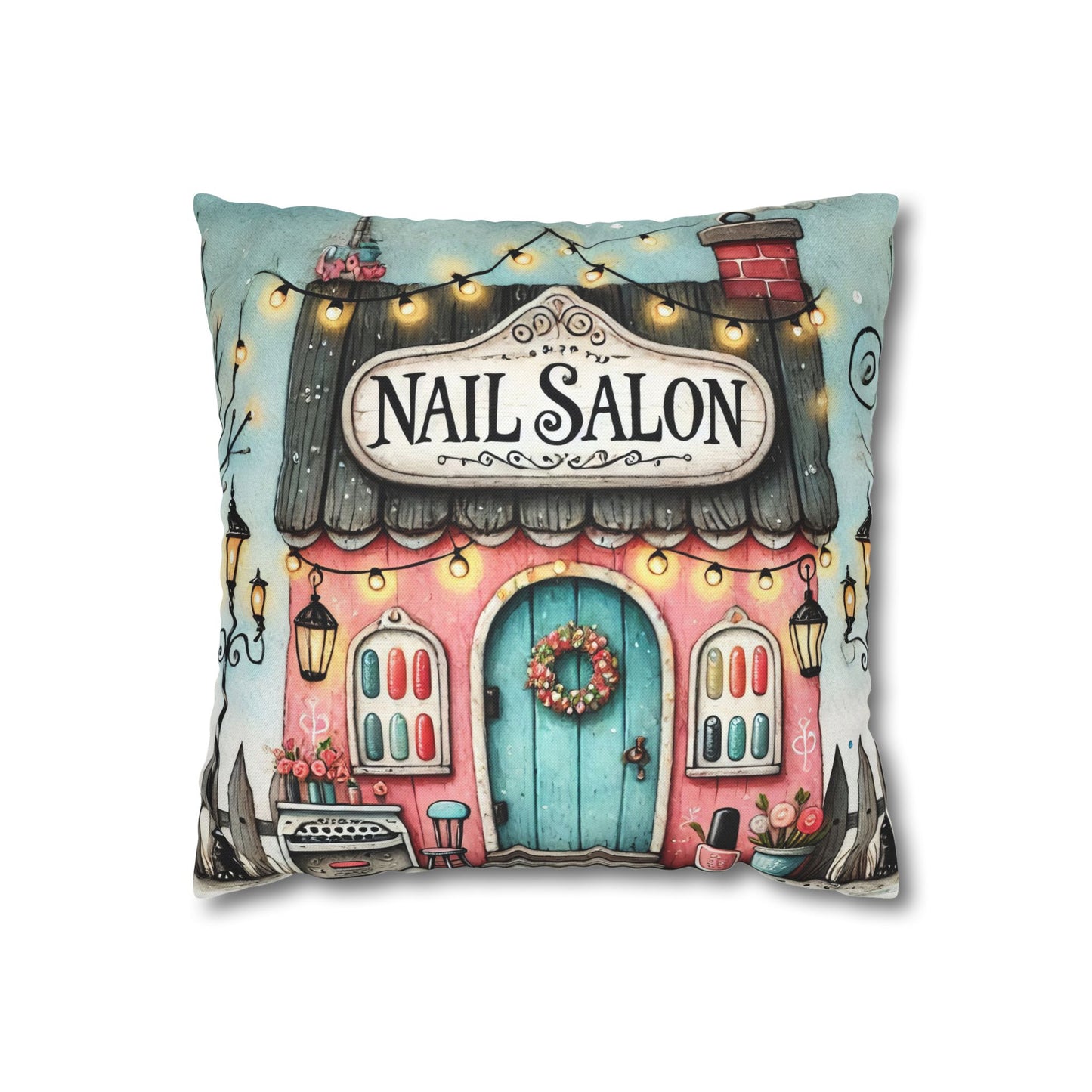 Nail Salon Decorative Pillow
