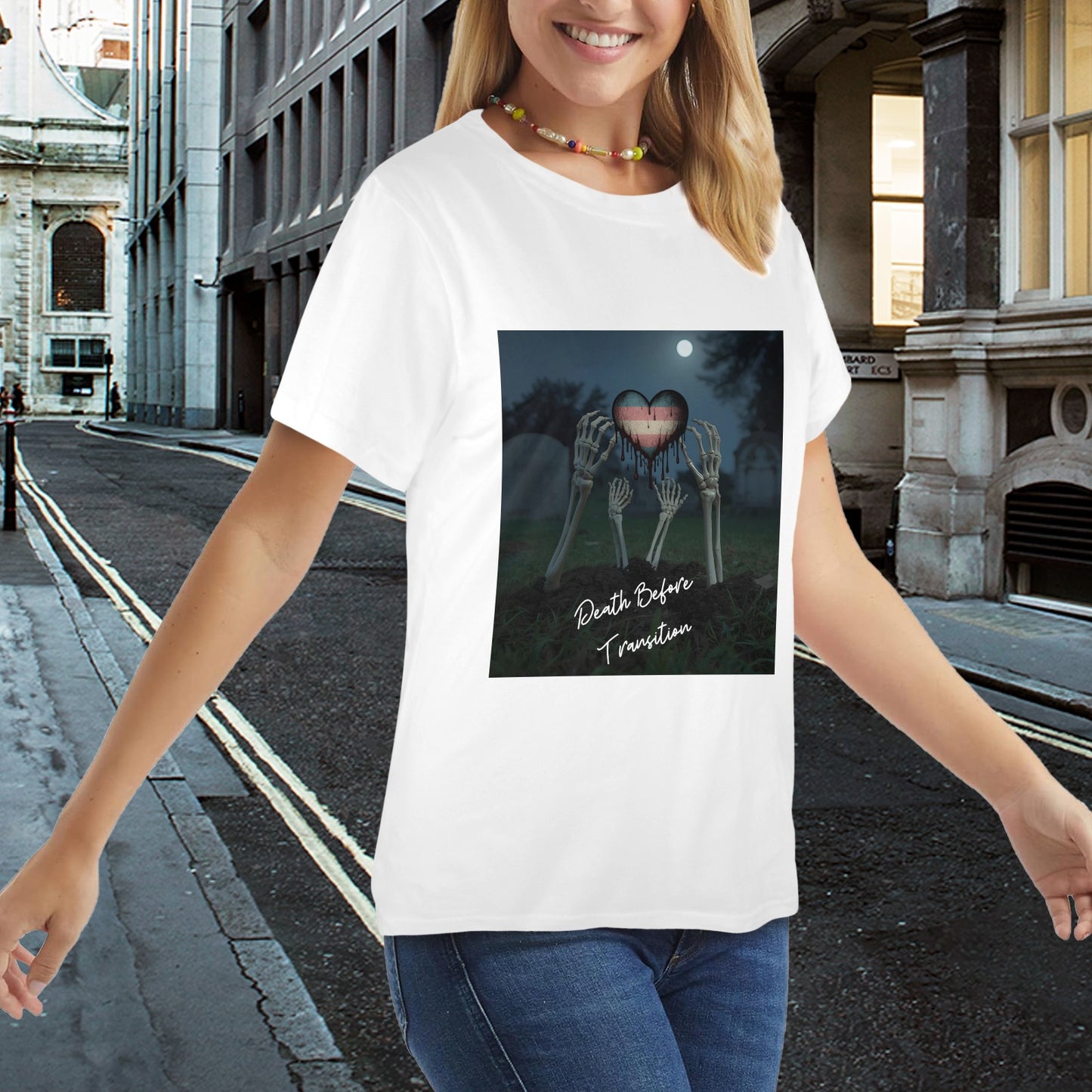 "Death Before Transition"  Women's T-Shirt