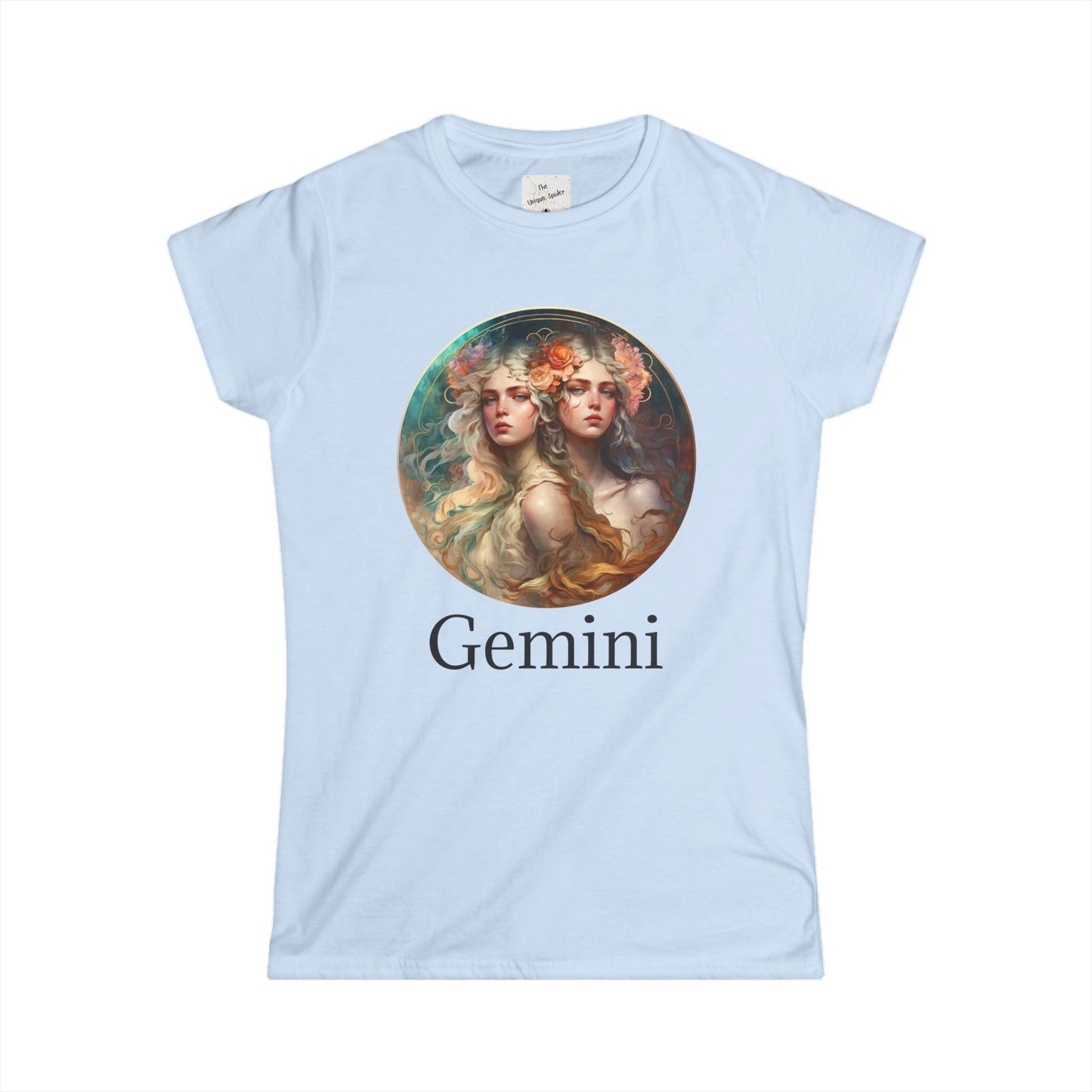 Gemini Zodiac Women's Softstyle Tee - Playful & Charismatic Astrology Shirt