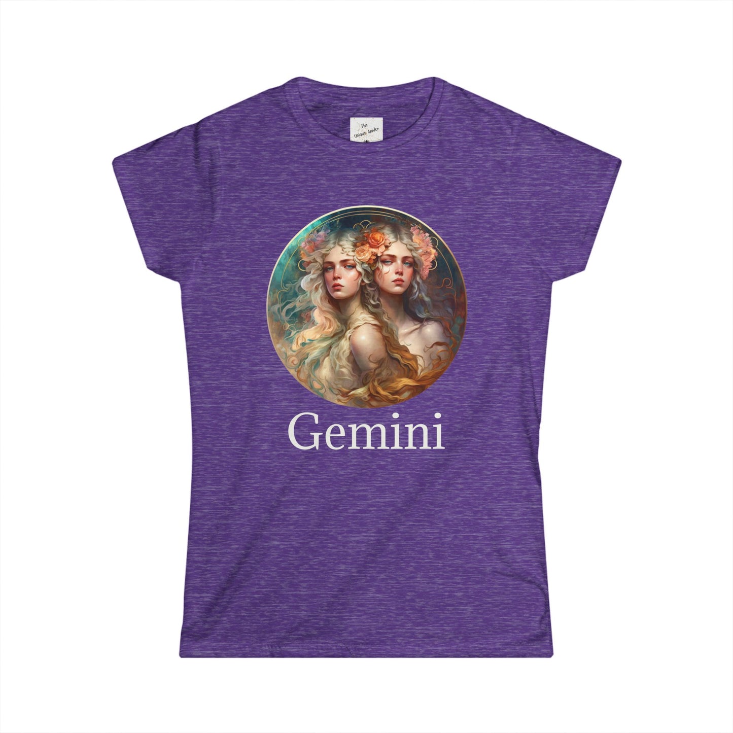 Gemini Zodiac Women's Softstyle Tee - Playful & Charismatic Astrology Shirt